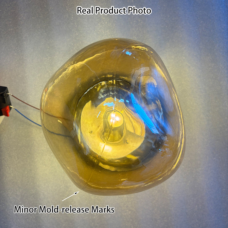 Modern Minimalist Irregular Spherical Glass Wall Sconce