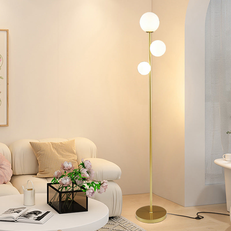 Contemporary Gold 3-Light Floor Lamp