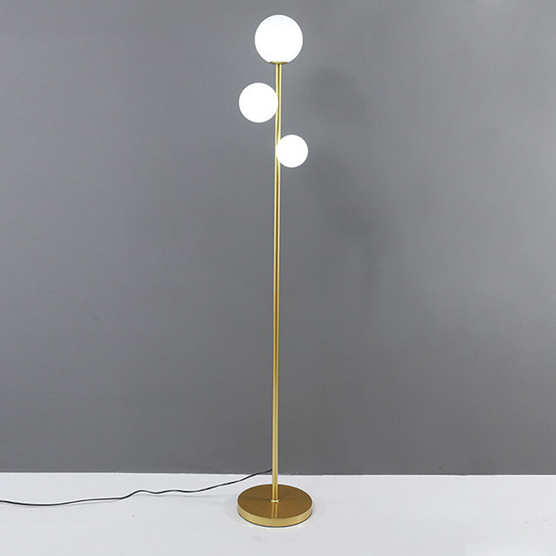 Contemporary Gold 3-Light Floor Lamp
