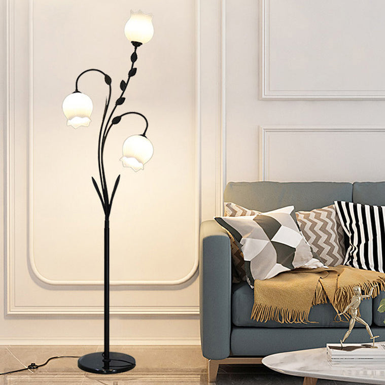 Modern Minimalist White 3-Light Floor Lamp