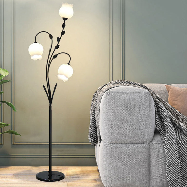 Modern Minimalist White 3-Light Floor Lamp