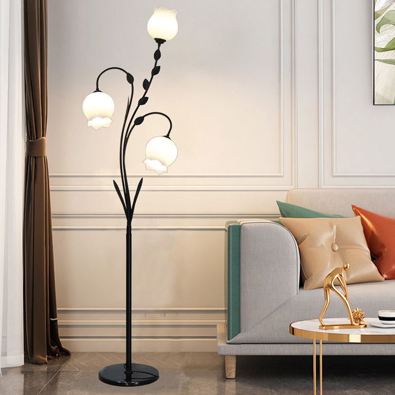 Modern Minimalist White 3-Light Floor Lamp