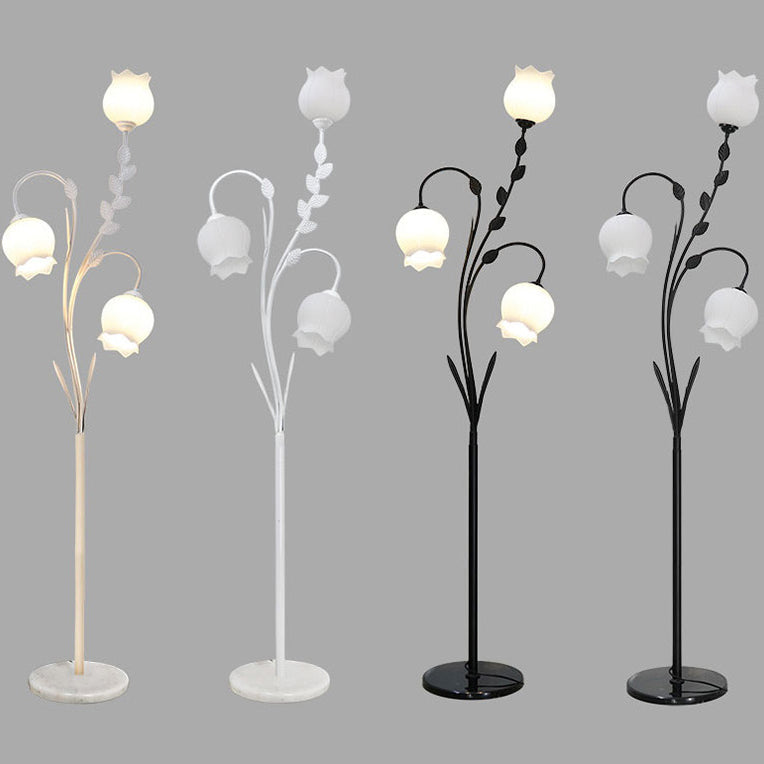 Modern Minimalist White 3-Light Floor Lamp