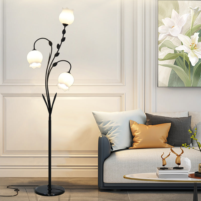 Modern Minimalist White 3-Light Floor Lamp