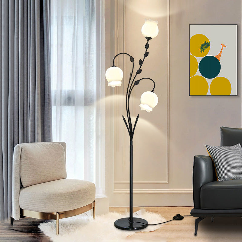 Modern Minimalist White 3-Light Floor Lamp