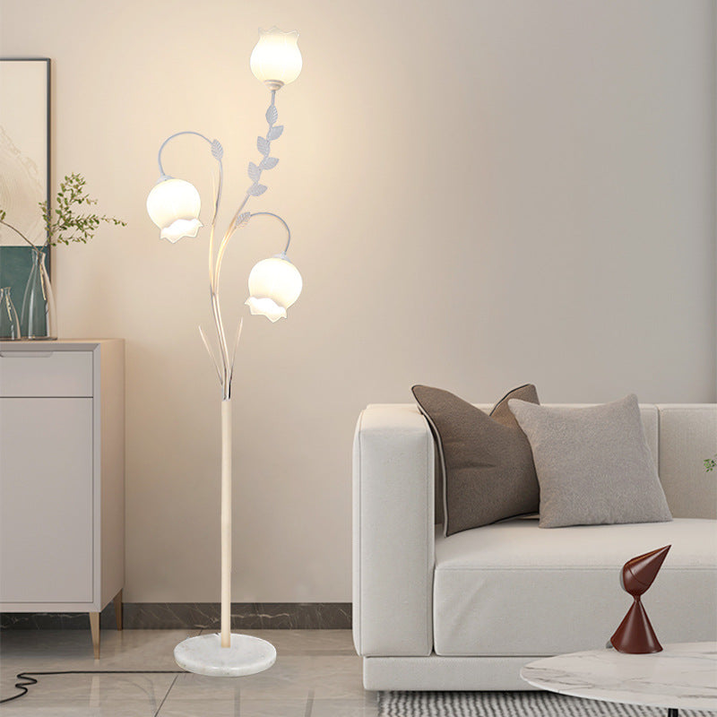 Modern Minimalist White 3-Light Floor Lamp