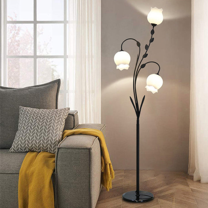Modern Minimalist White 3-Light Floor Lamp