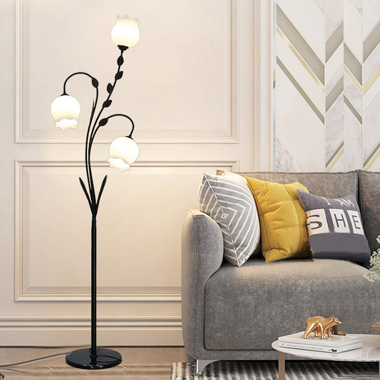 Modern Minimalist White 3-Light Floor Lamp