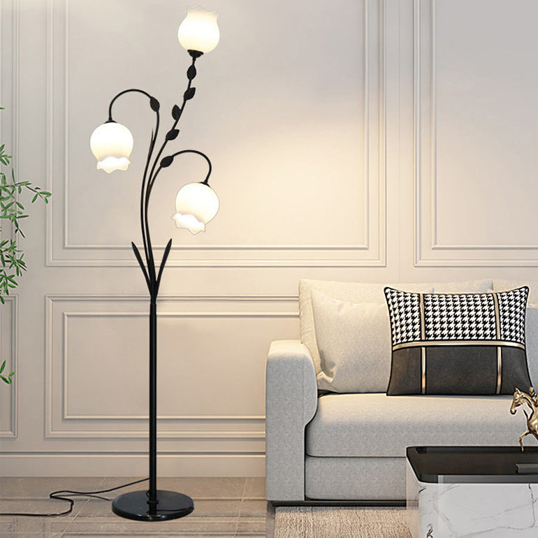 Modern Minimalist White 3-Light Floor Lamp