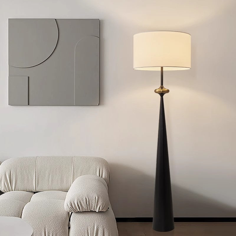 Japanese Walnut Floor Lamp