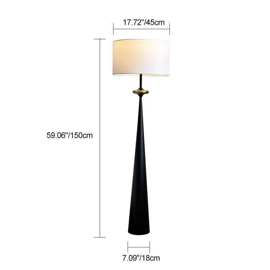 Japanese Walnut Floor Lamp