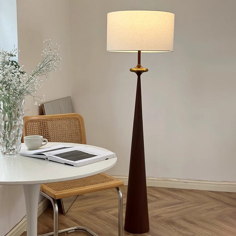 Japanese Walnut Floor Lamp