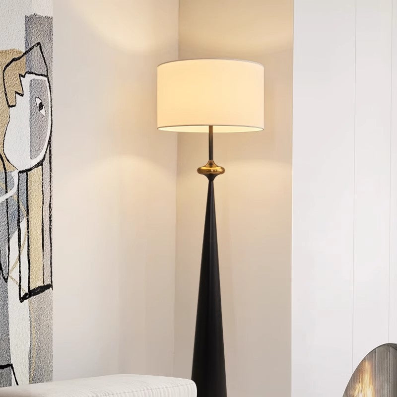 Japanese Walnut Floor Lamp