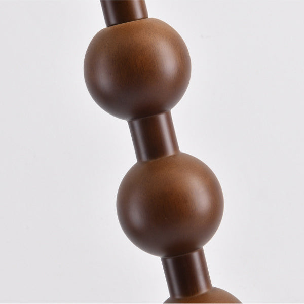 Traditional Chinese Walnut Floor Lamp
