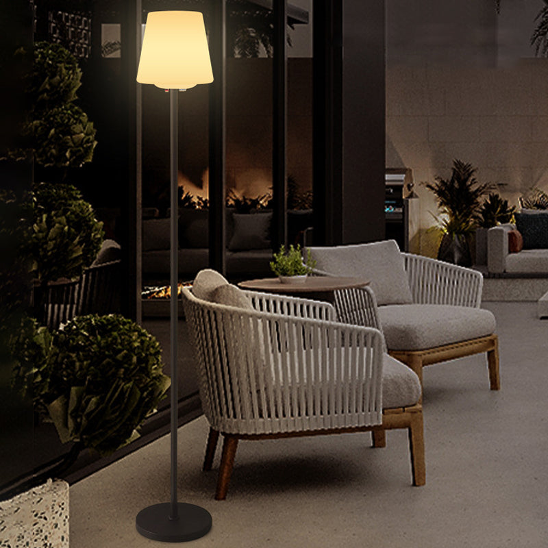 Modern Minimalist Black Outdoor Stake Light