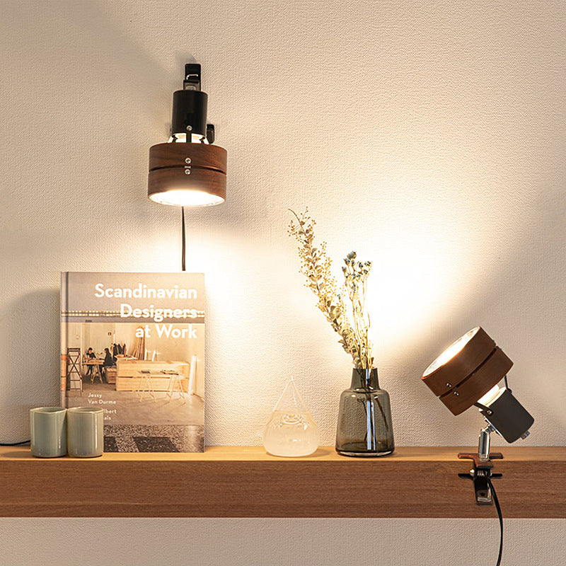 Traditional Japanese Round Clip Table Lamp Table Lamp
