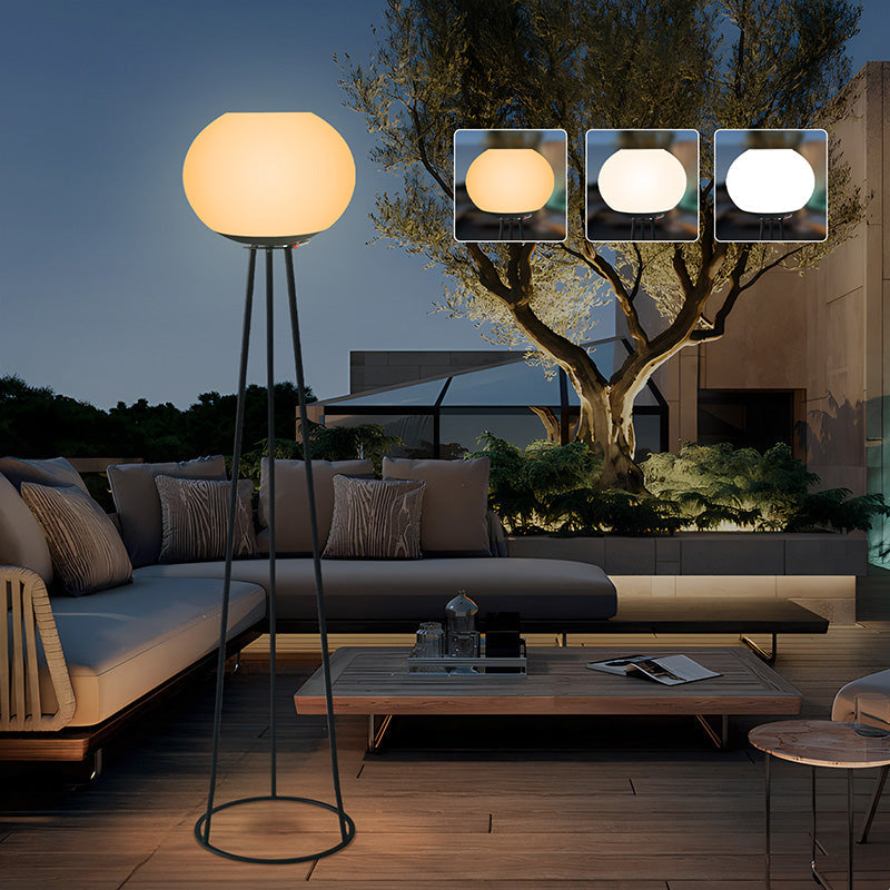 Modern Minimalist White Outdoor Stake Light