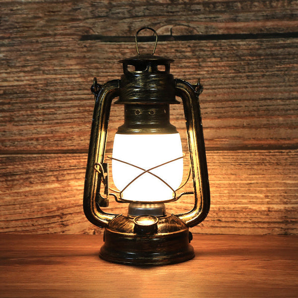 Traditional Vintage Round Horse Lamp Iron Acrylic Table Lamp