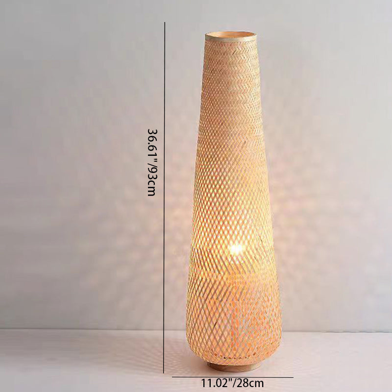 Traditional Chinese Yellow Floor Lamp