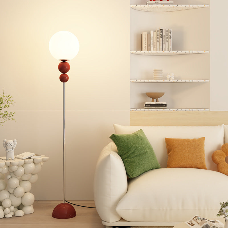 Modern Minimalist Beige Floor Lamp