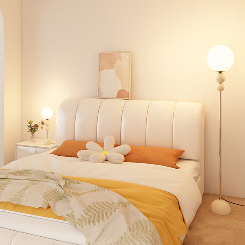 Modern Minimalist Beige Floor Lamp