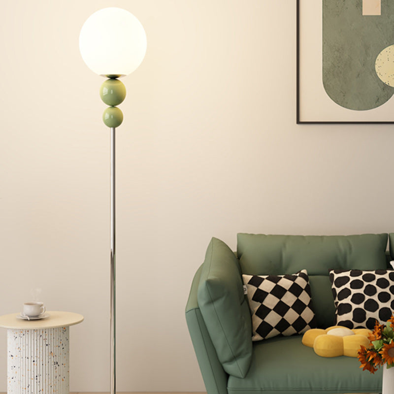 Modern Minimalist Beige Floor Lamp