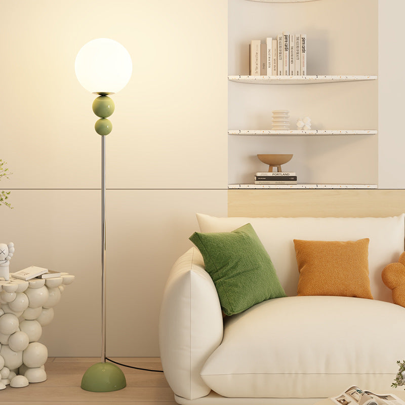 Modern Minimalist Beige Floor Lamp
