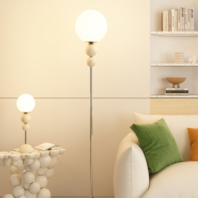 Modern Minimalist Beige Floor Lamp