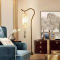 Traditional Chinese Black Floor Lamp