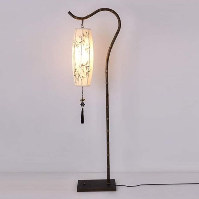 Traditional Chinese Black Floor Lamp