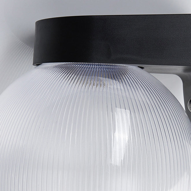 Modern Waterproof Orb Polycarbonate Outdoor Wall Sconce