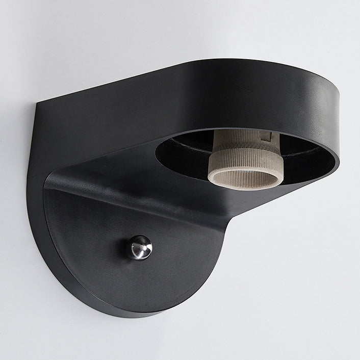 Modern Waterproof Orb Polycarbonate Outdoor Wall Sconce