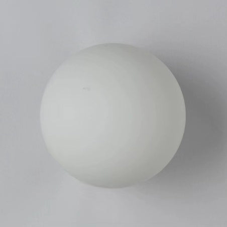Modern Minimalist Orb Glass 1-Light Wall Sconce