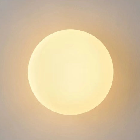 Modern Minimalist Orb Glass 1-Light Wall Sconce