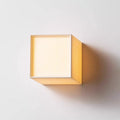Traditional Japanese Square Fabric Shade LED Wall Sconce
