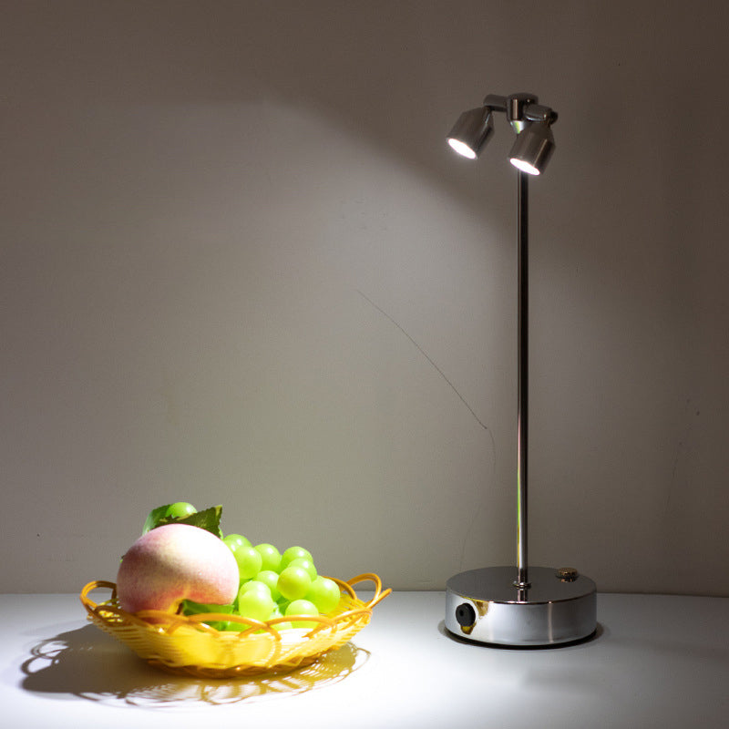 Modern Minimalist Cylindrical Iron LED Table Lamp