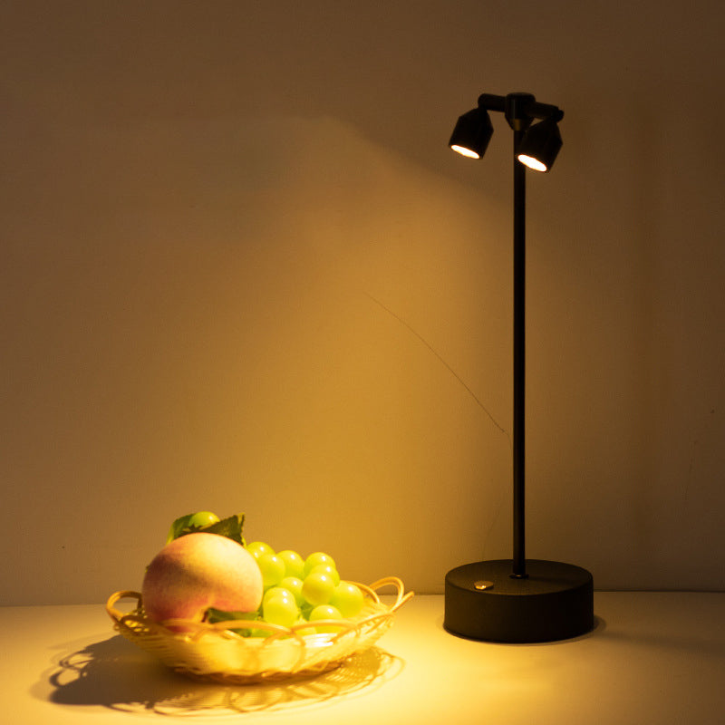 Modern Minimalist Cylindrical Iron LED Table Lamp
