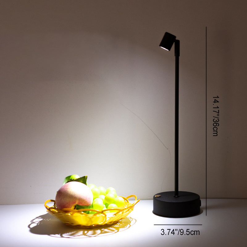 Modern Minimalist Cylindrical Iron LED Table Lamp