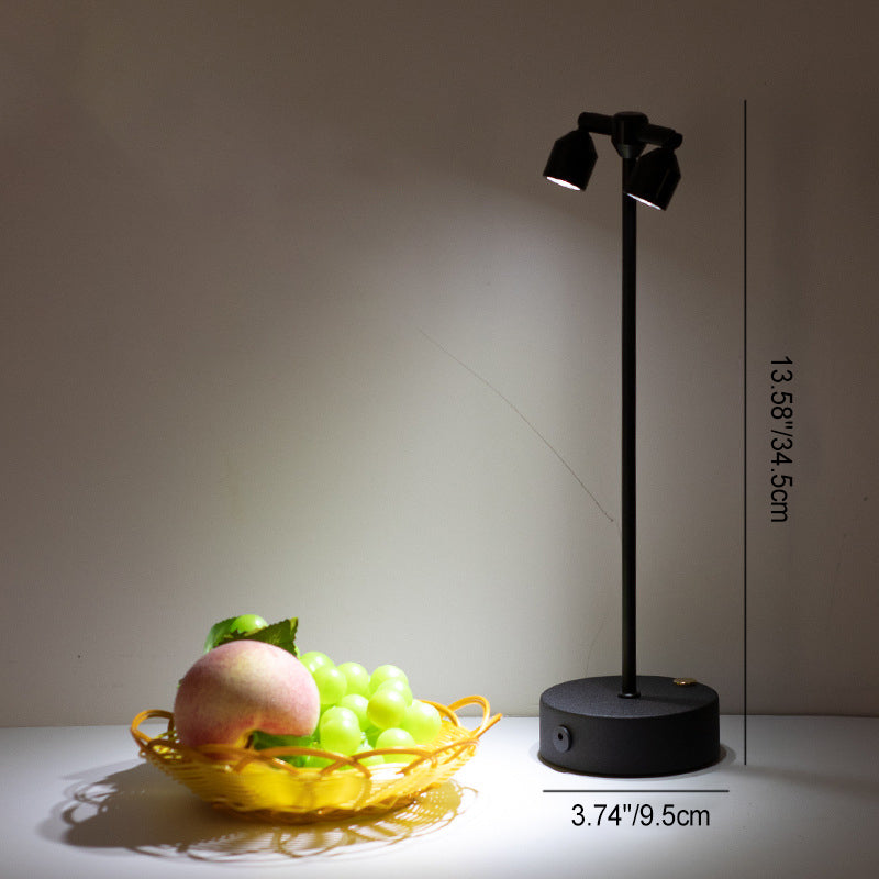 Modern Minimalist Cylindrical Iron LED Table Lamp