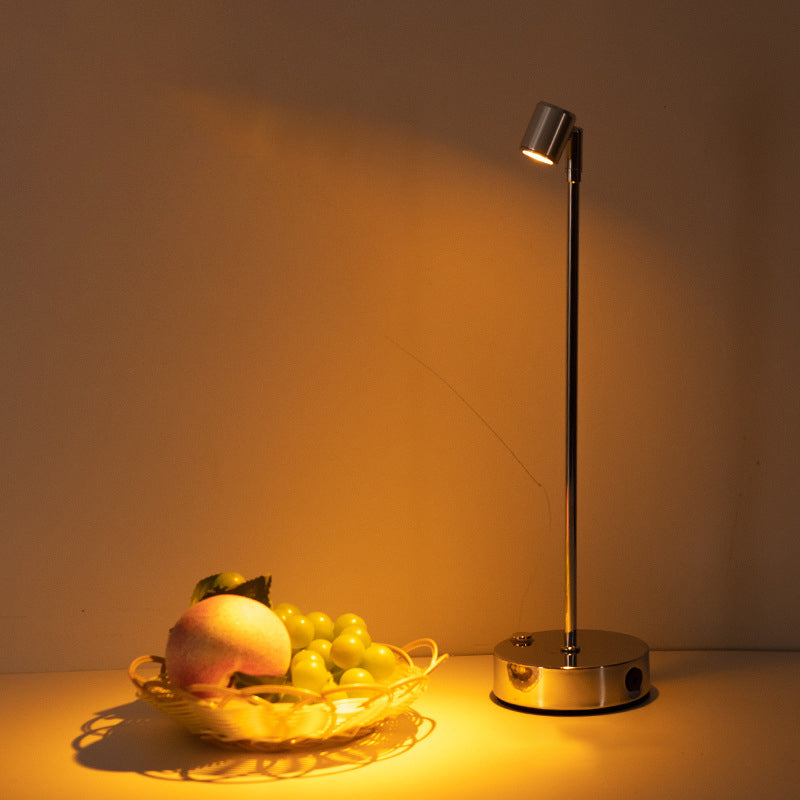 Modern Minimalist Cylindrical Iron LED Table Lamp