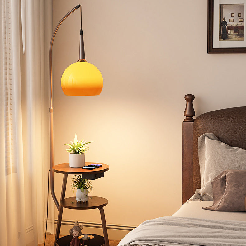 Retro Brown Floor Lamp