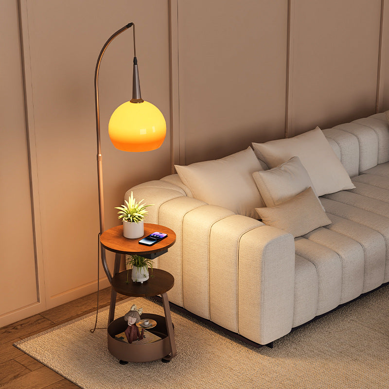 Retro Brown Floor Lamp