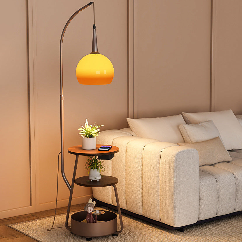Retro Brown Floor Lamp