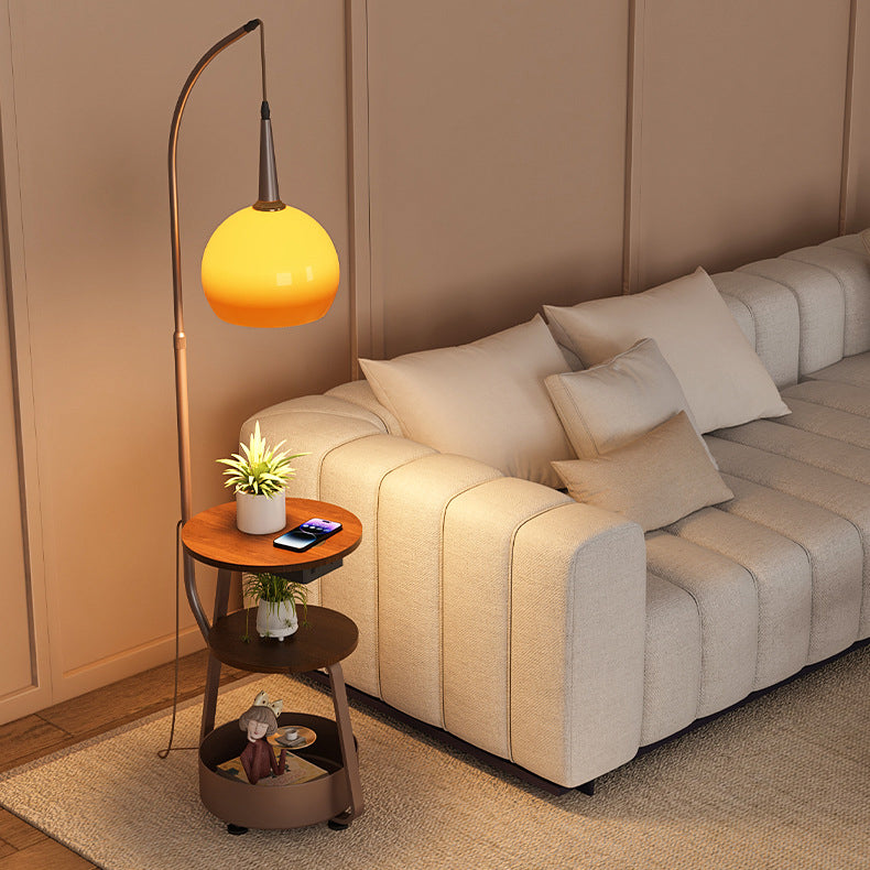 Retro Brown Floor Lamp