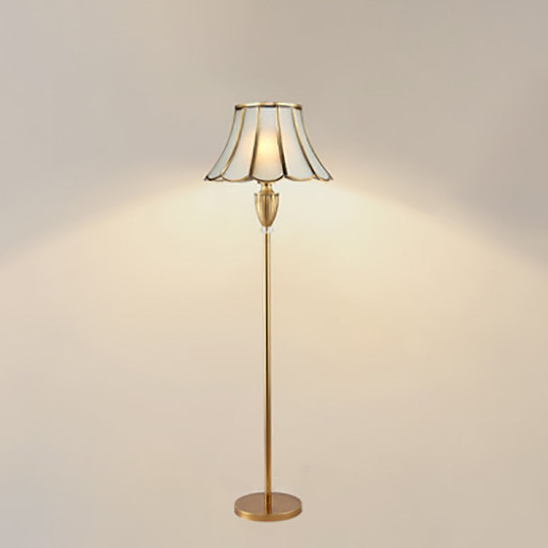 European Gold Floor Lamp