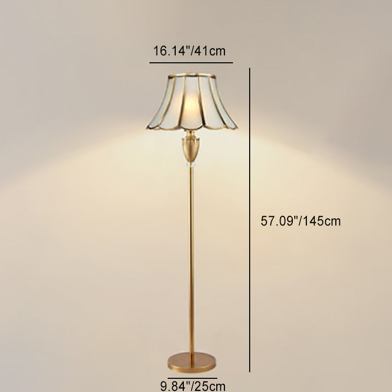 European Gold Floor Lamp