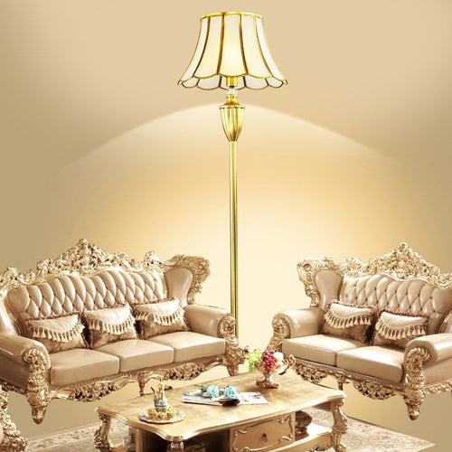 European Gold Floor Lamp