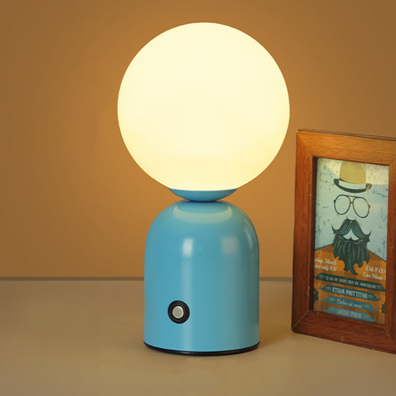 Scandinavian Globe Iron Acrylic LED Table Lamp