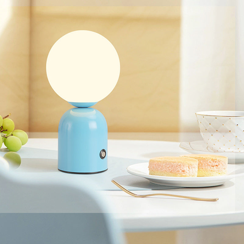 Scandinavian Globe Iron Acrylic LED Table Lamp