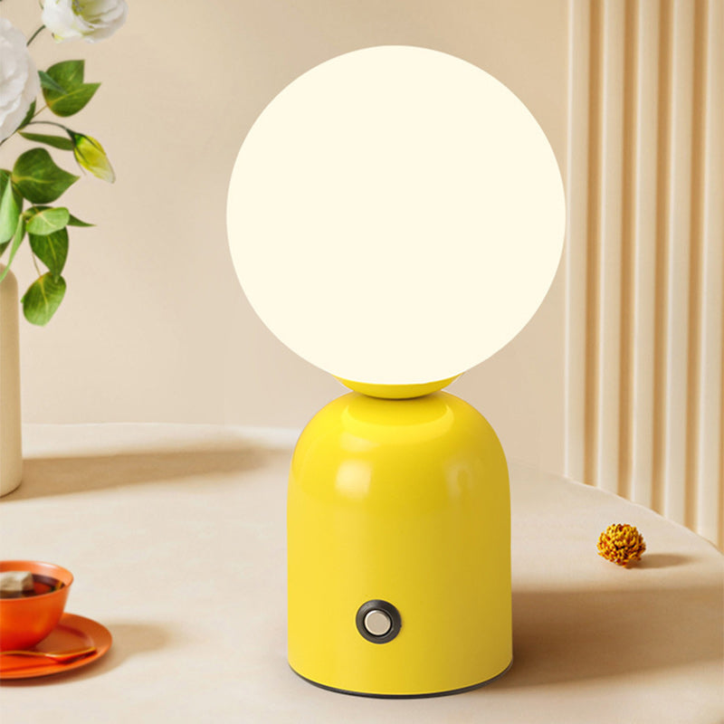 Scandinavian Globe Iron Acrylic LED Table Lamp
